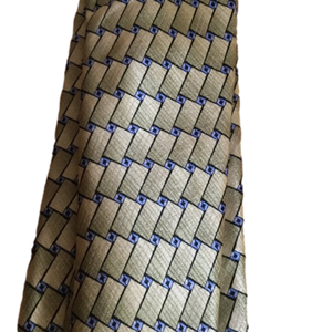 Arrow mens silk neck tie metallic green geometric pattern tie